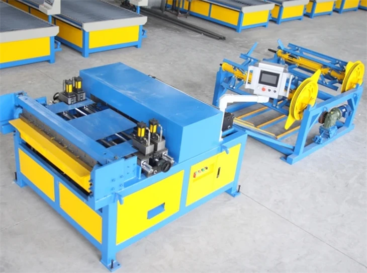Square HVAC Auto Air Duct Fè machin, Liy pwodiksyon tiyo van 3, Air Tib fòme machin